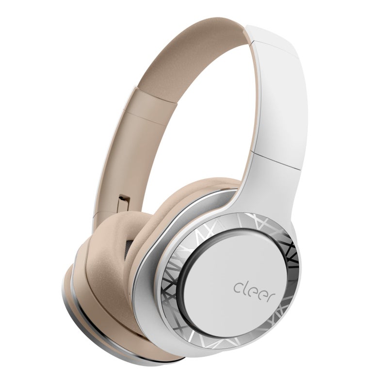 Cleer Audio Enduro 100 Bluetooth Wireless Over The Ear Headphone - Up to 100 Hours Battery Life, Built-in Mic, Hi-Res Sound, Comfortable Fit and Fordable Design, for iPhone & Android (Sand) - Image 1